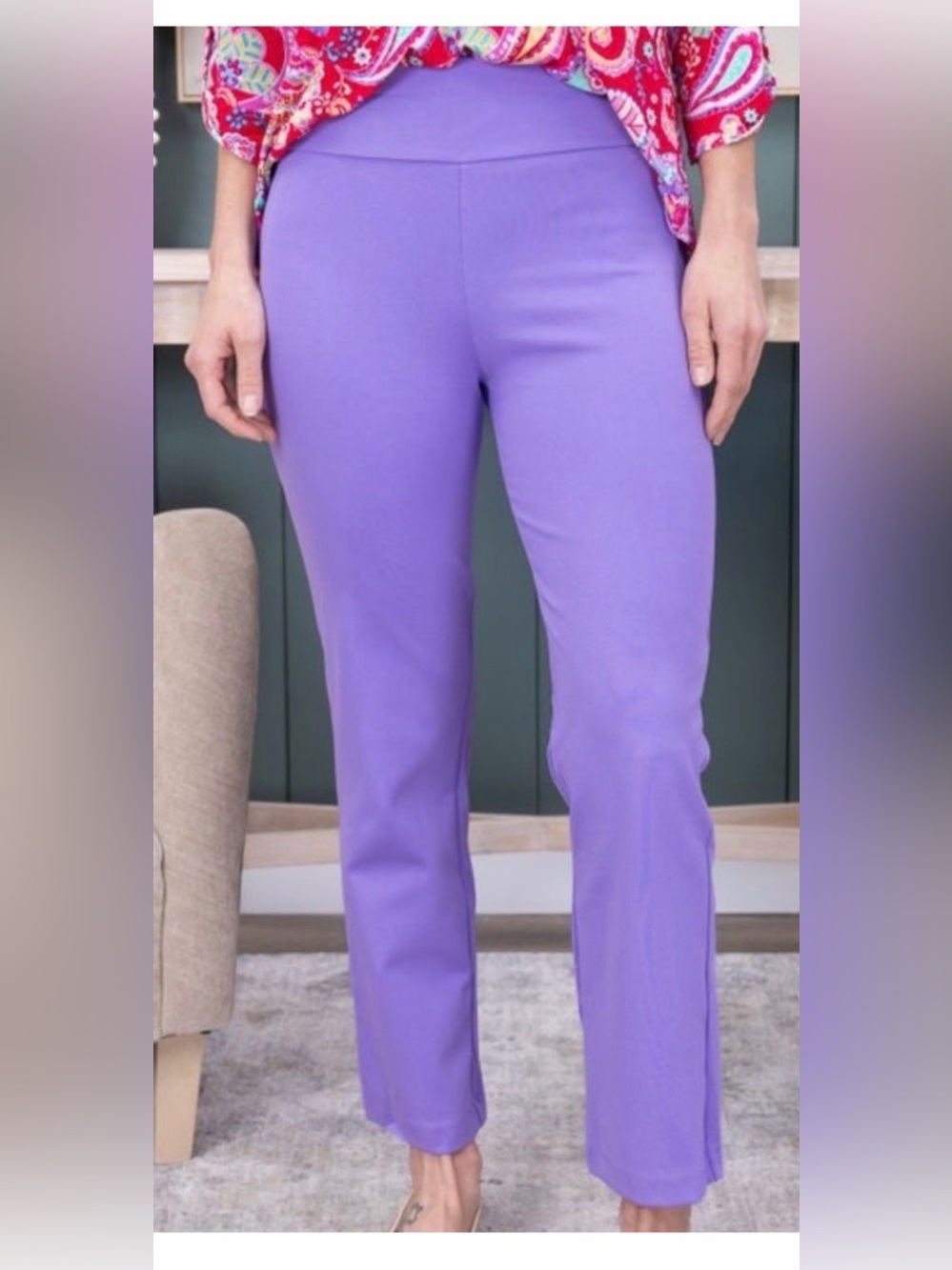 20/22 2X Dear Scarlett Magic Slim Pants, Lavender, NEW IN BAG, $25